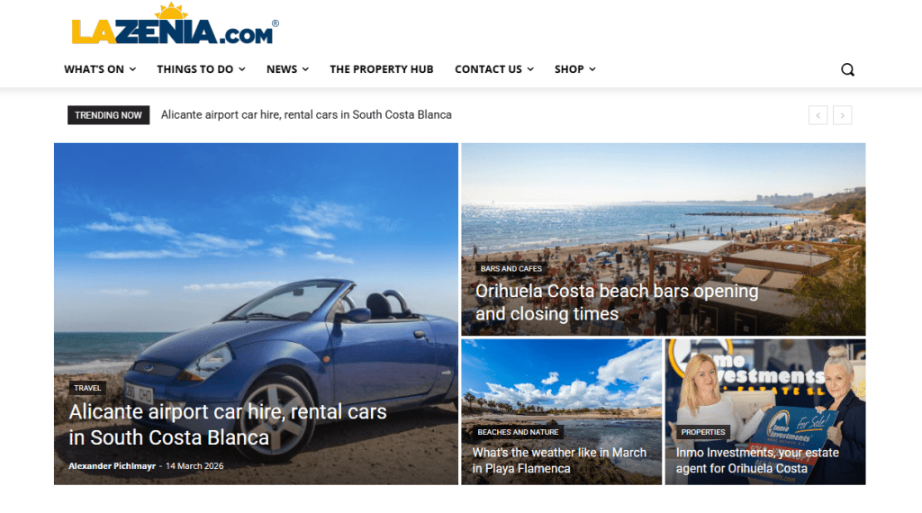 la zenia website news